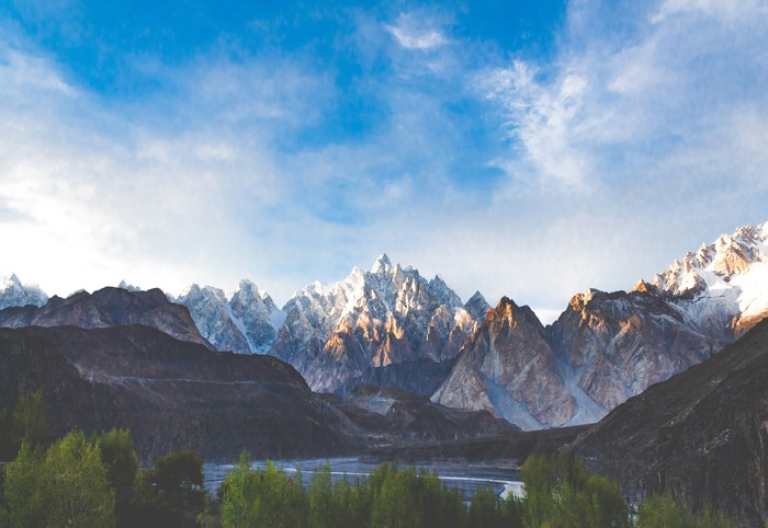 Beautiful mountain landscape of Hunza Valley