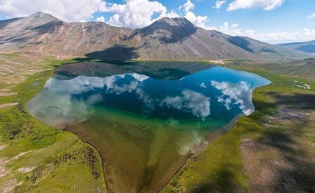 Bird eye view of Sheosar Lake