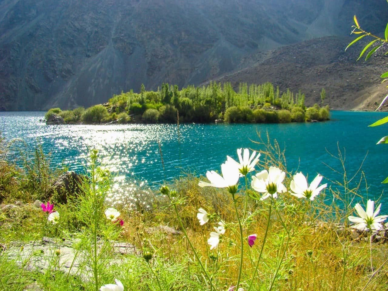 Satpara Lake in Summers
